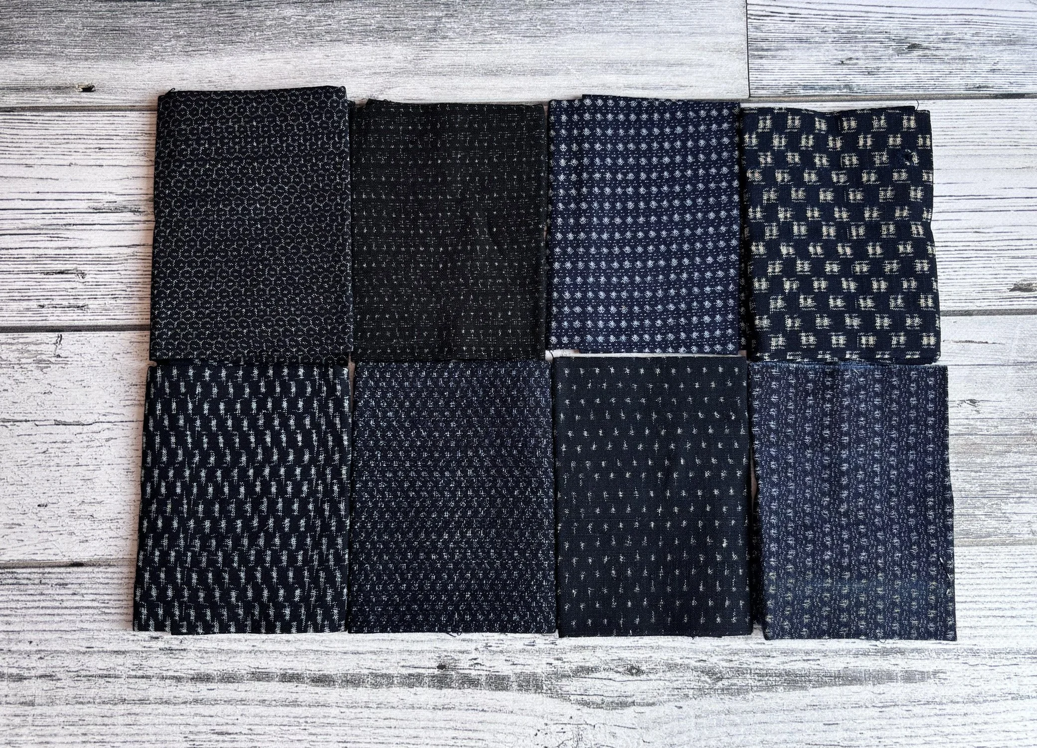 NEW Vintage Japanese textiles pack - small kasuri, large or colour